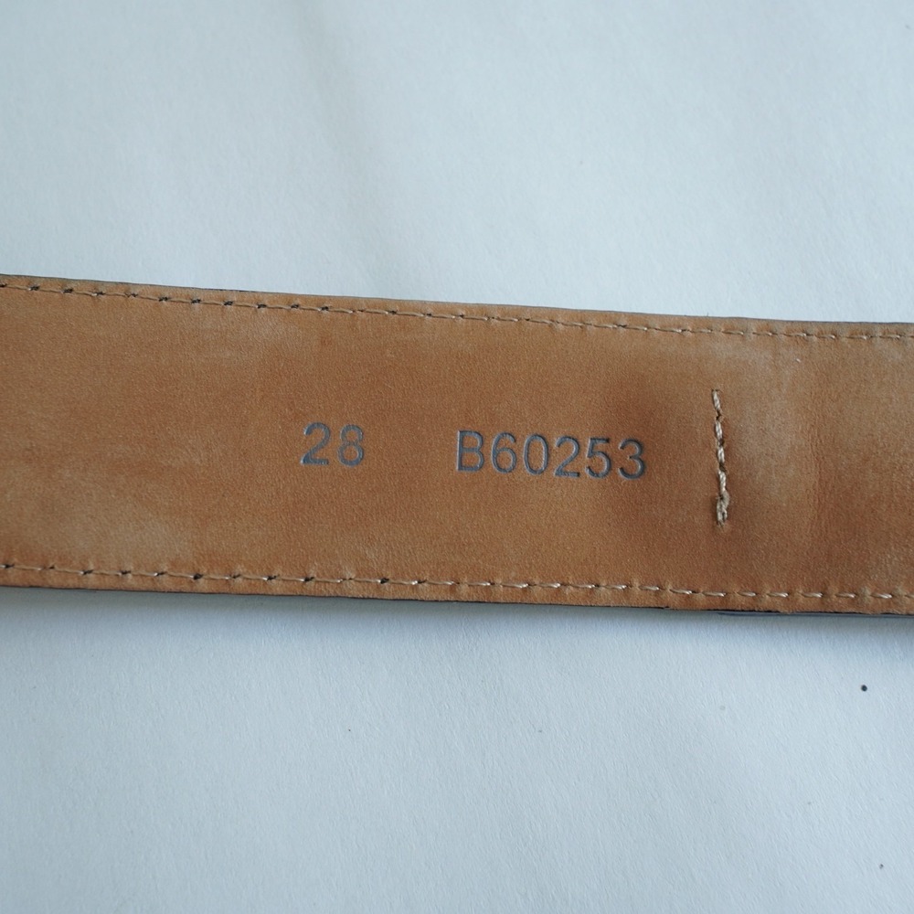 Brighton Black Leather Belt Womens 28 Small Silver O Ring Love Engraving - Picture 4 of 12